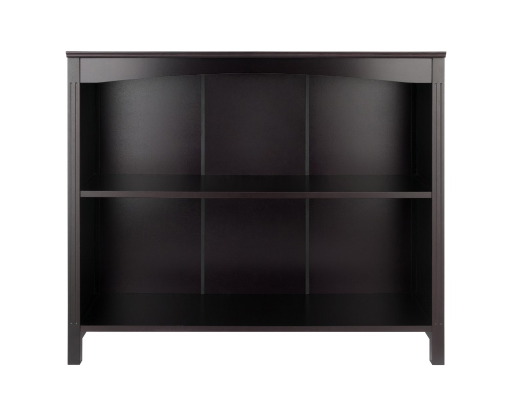 Terrace 2-Tier Wide Bookcase, 37 Wide, 30 High, Espresso