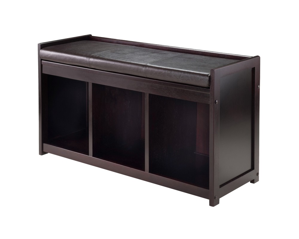 Addison 2-Pc Storage Bench with Seat Cushion, Espresso