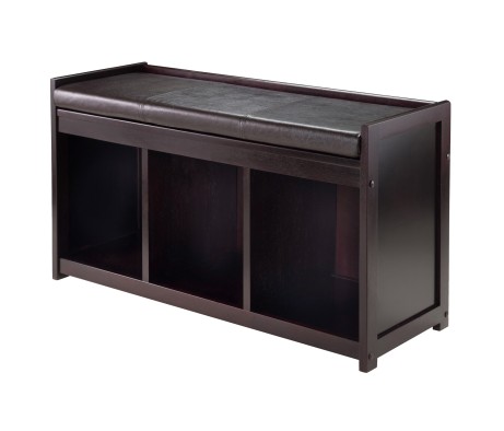 Addison 2-Pc Storage Bench with Seat Cushion, Espresso