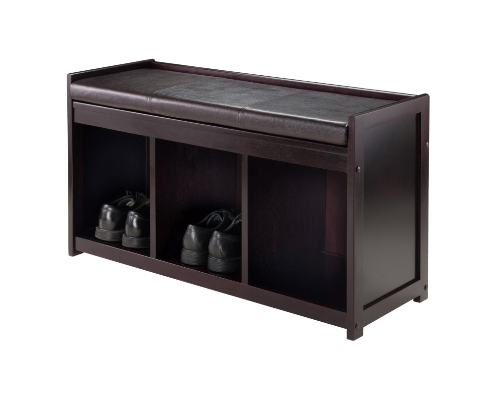 Addison 2-Pc Storage Bench with Seat Cushion, Espresso