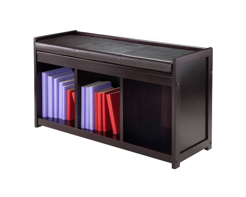 Addison 2-Pc Storage Bench with Seat Cushion, Espresso