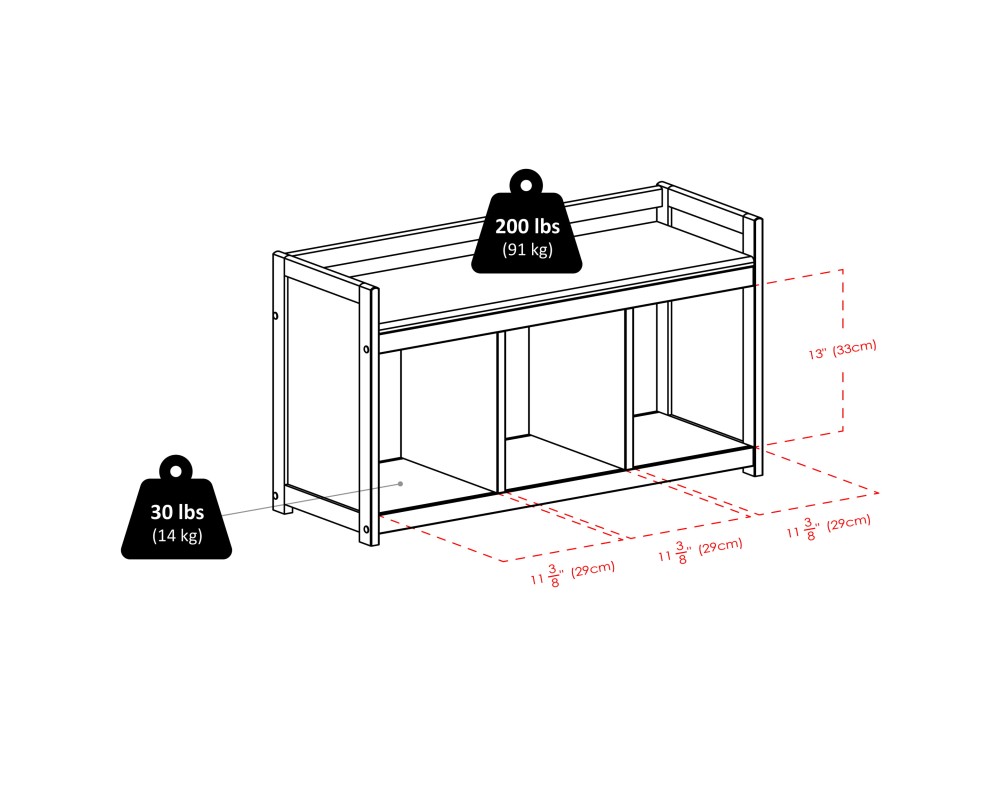Addison 2-Pc Storage Bench with Seat Cushion, Espresso