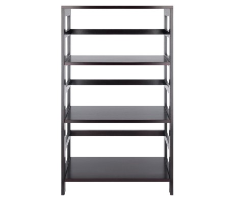 Leo 3-Tier Storage Shelf, 42' High, 25' Wide, Espresso