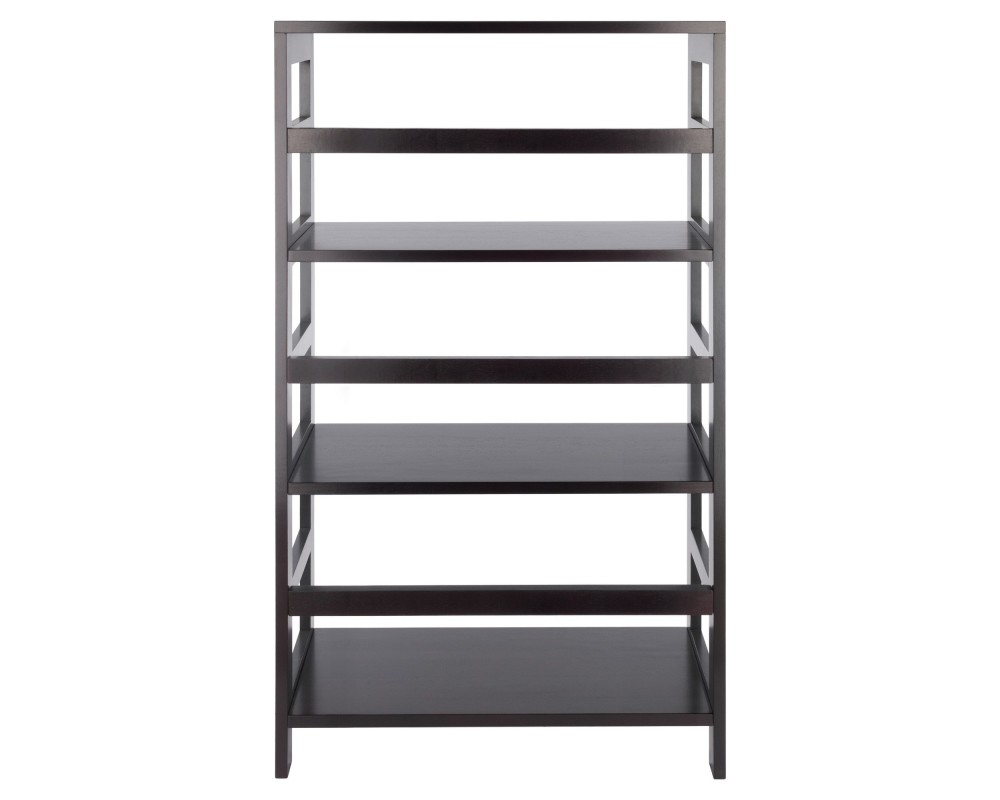 Leo 3-Tier Storage Shelf, 42' High, 25' Wide, Espresso