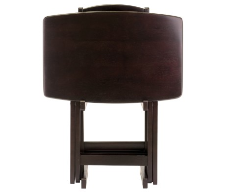 5-Pc Snack Table Set, Oversized, 25' Tall, 23' Wide, Espresso