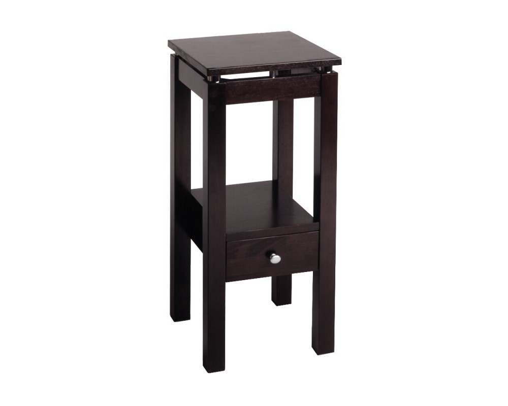 Linea Accent Table, 29' High, 13' Wide, Espresso