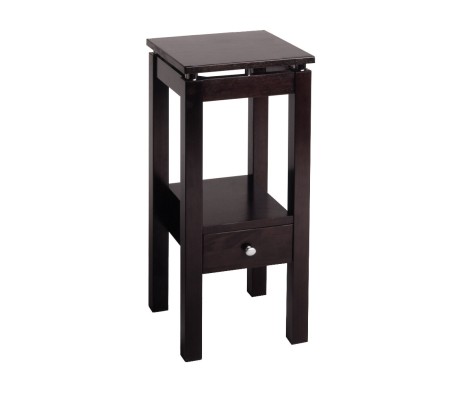 Linea Accent Table, 29' High, 13' Wide, Espresso