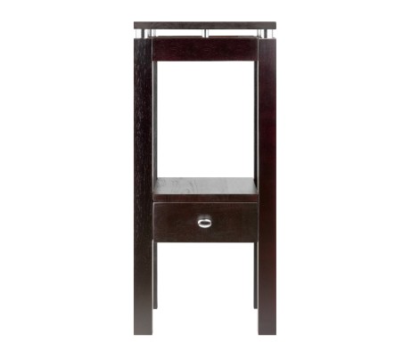 Linea Accent Table, 29' High, 13' Wide, Espresso