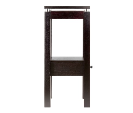 Linea Accent Table, 29' High, 13' Wide, Espresso