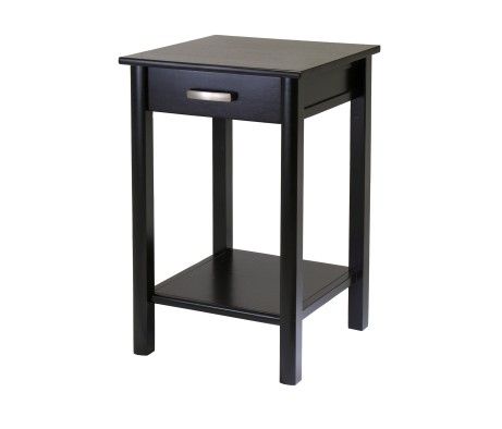 Liso Accent Table, 20' Wide, 31' High, Espresso