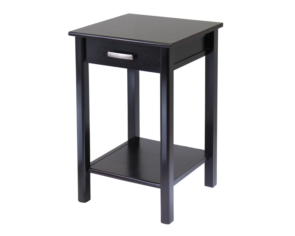 Liso Accent Table, 20' Wide, 31' High, Espresso