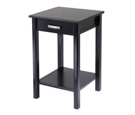 Liso Accent Table, 20' Wide, 31' High, Espresso