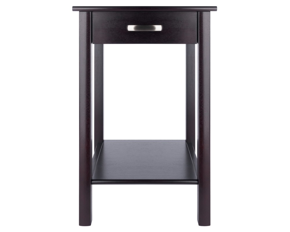 Liso Accent Table, 20' Wide, 31' High, Espresso