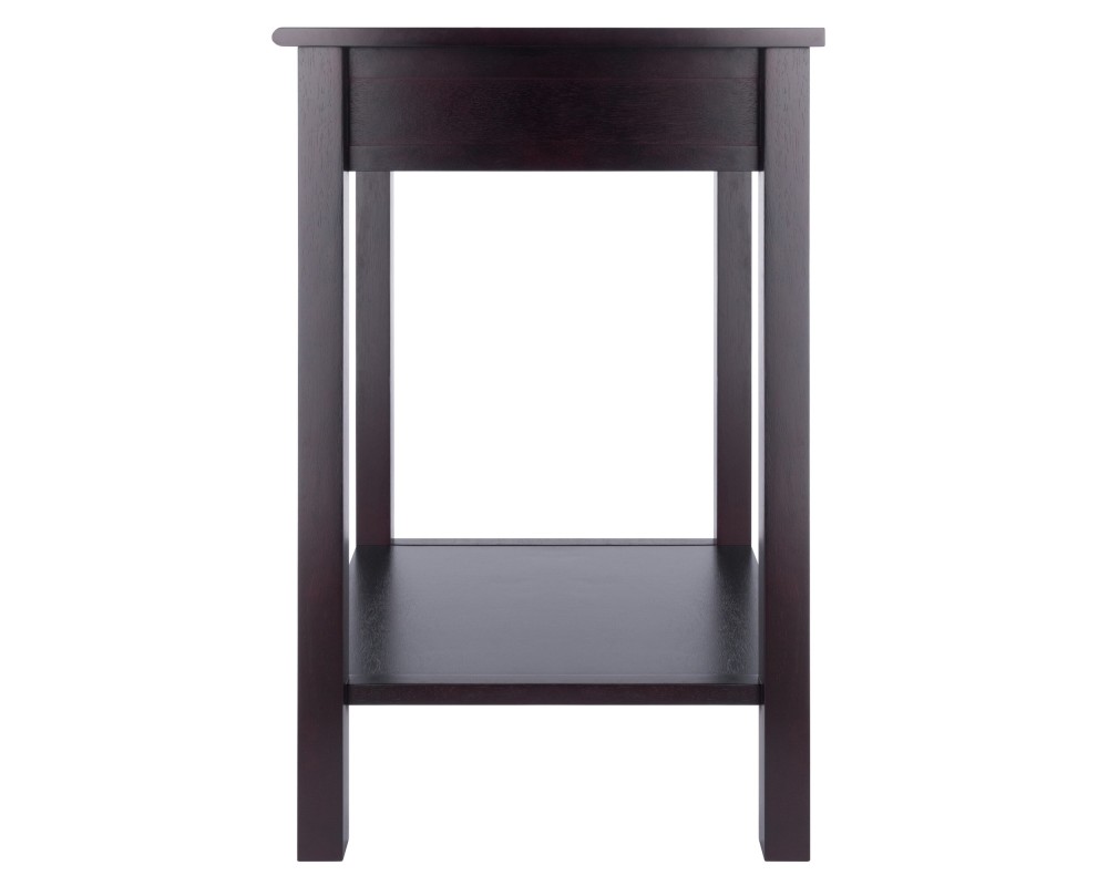 Liso Accent Table, 20' Wide, 31' High, Espresso