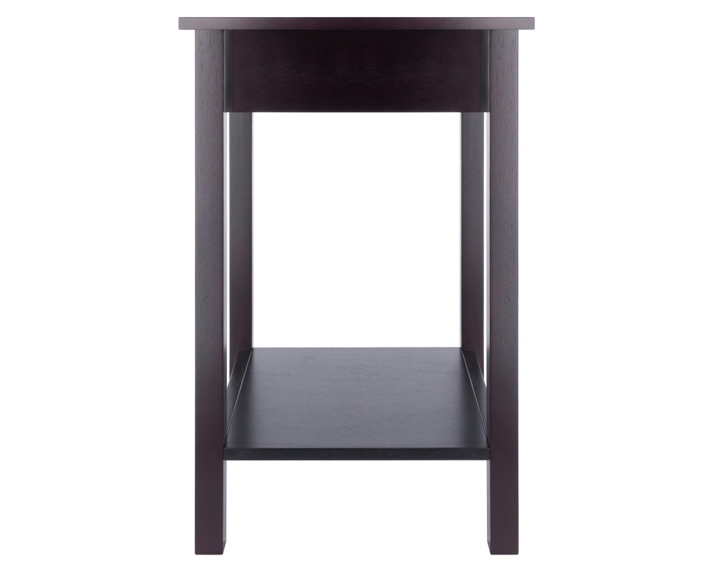 Liso Accent Table, 20' Wide, 31' High, Espresso