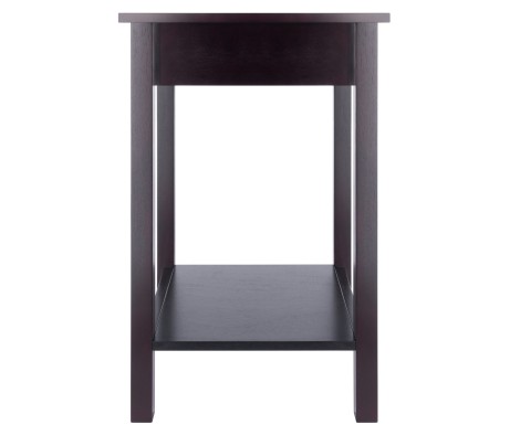 Liso Accent Table, 20' Wide, 31' High, Espresso