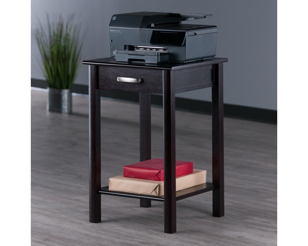 Liso Accent Table, 20' Wide, 31' High, Espresso