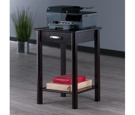 Liso Accent Table, 20' Wide, 31' High, Espresso