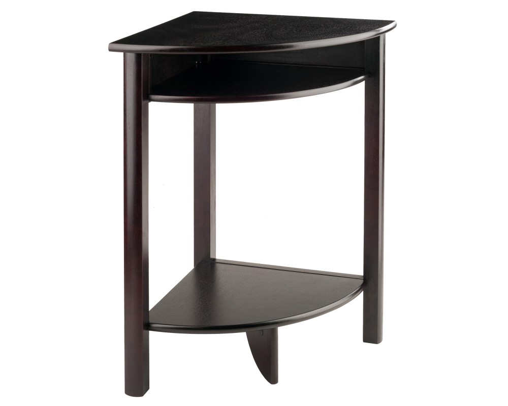 Liso Corner Table, 20' Wide, 31' High, Espresso