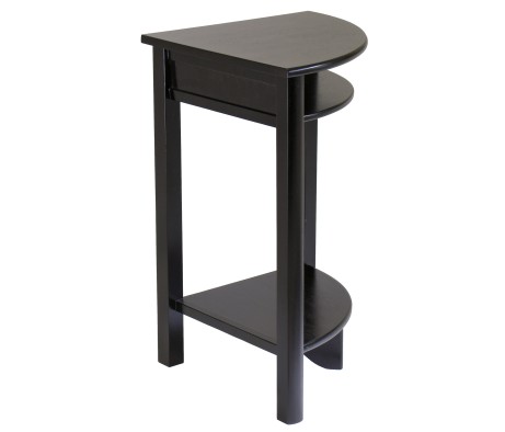 Liso Corner Table, 20' Wide, 31' High, Espresso