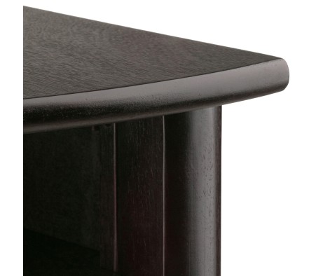 Liso Corner Table, 20' Wide, 31' High, Espresso