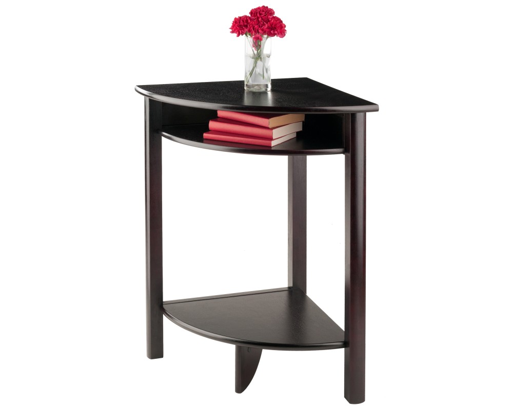 Liso Corner Table, 20' Wide, 31' High, Espresso