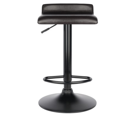 Paris 2-Pc Adjustable Swivel Stool Set, Black and Espresso