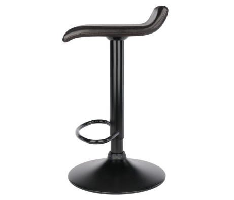 Paris 2-Pc Adjustable Swivel Stool Set, Black and Espresso
