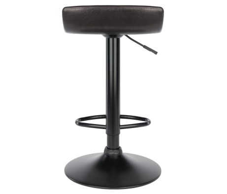 Paris 2-Pc Adjustable Swivel Stool Set, Black and Espresso