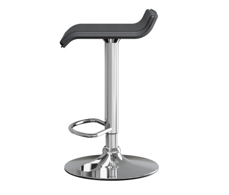 Spectrum 2-Pc Adjustable Swivel Stool Set, Black and Chrome