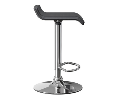 Spectrum 2-Pc Adjustable Swivel Stool Set, Black and Chrome