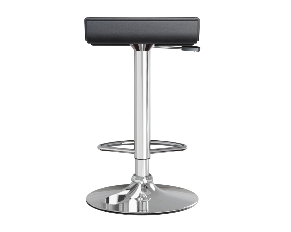 Spectrum 2-Pc Adjustable Swivel Stool Set, Black and Chrome
