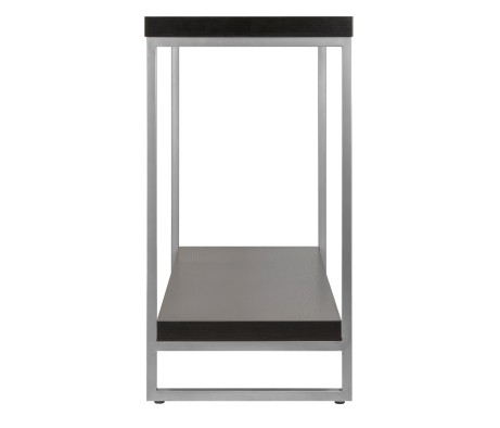 Jared 2-Shelf Console Table, 40' Wide, Espresso and Slate Gray
