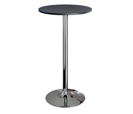 Spectrum 24 Bar Height Table, Black and Chrome