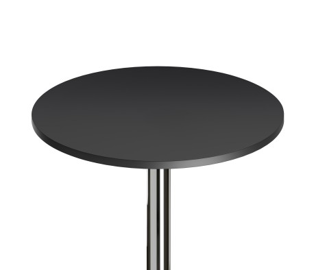 Spectrum 24 Bar Height Table, Black and Chrome