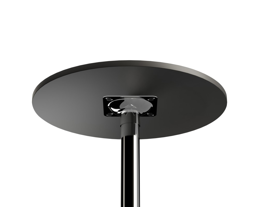 Spectrum 24 Bar Height Table, Black and Chrome