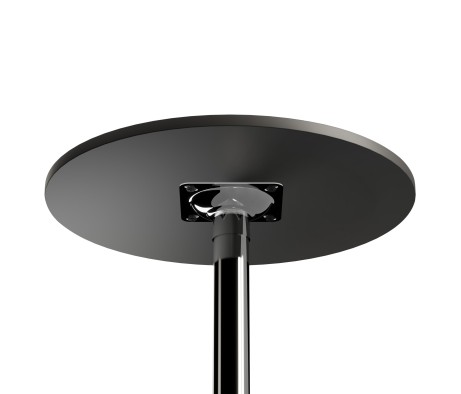 Spectrum 24 Bar Height Table, Black and Chrome