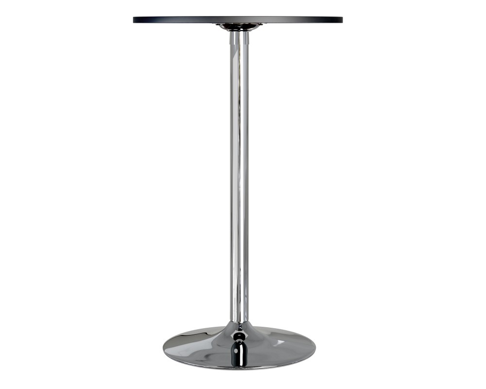 Spectrum 28 Bar Height Table, Black and Chrome