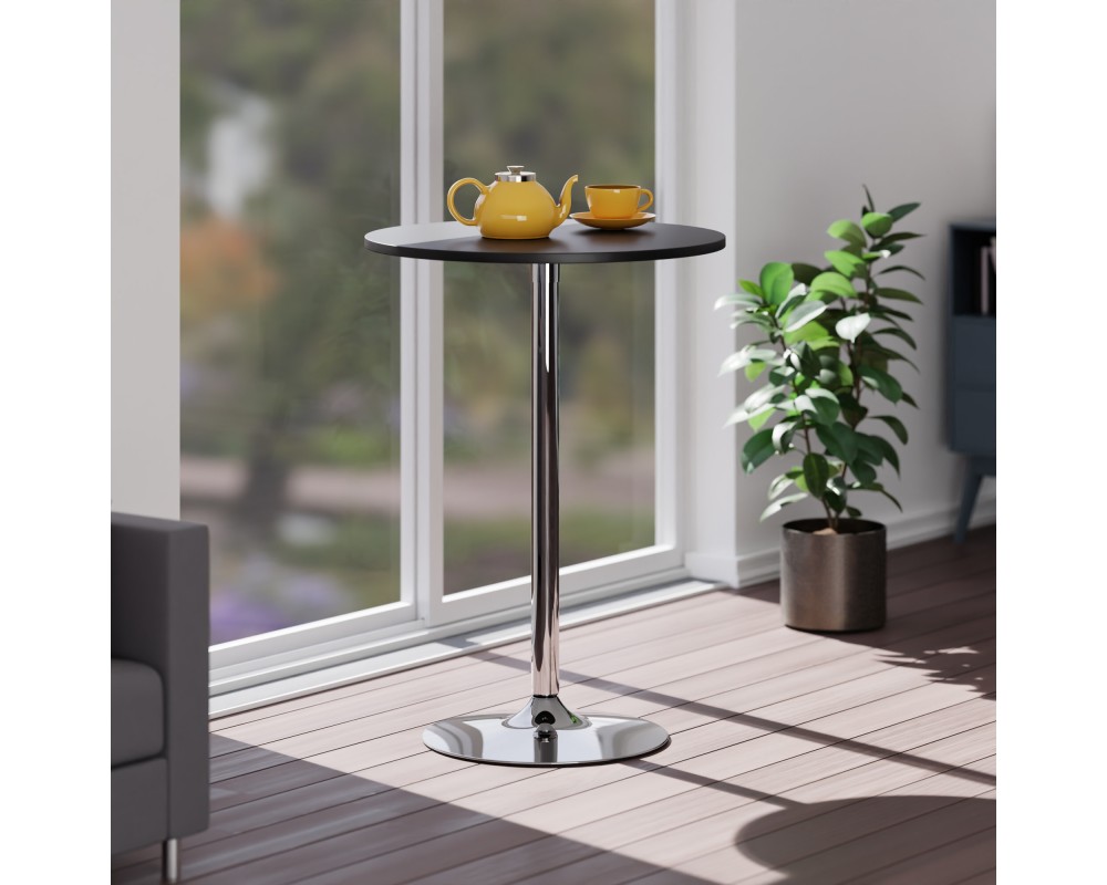 Spectrum 28 Bar Height Table, Black and Chrome