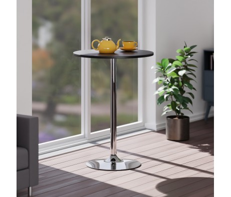 Spectrum 28 Bar Height Table, Black and Chrome