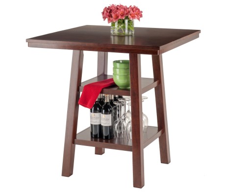 Orlando High Dining Table, Walnut
