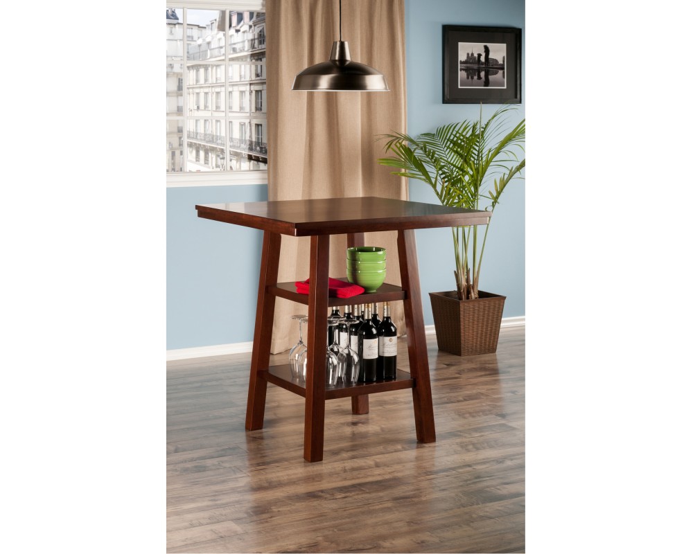Orlando High Dining Table, Walnut