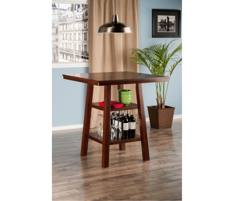 Orlando High Dining Table, Walnut
