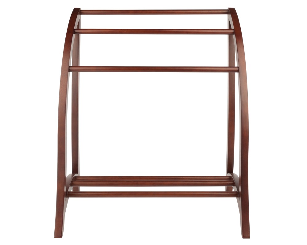 Betsy 3-Rung Blanket Rack, 30' Wide, 36' High, Walnut