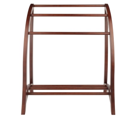 Betsy 3-Rung Blanket Rack, 30' Wide, 36' High, Walnut