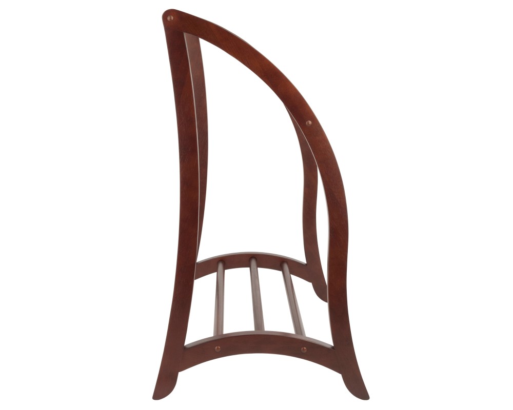 Betsy 3-Rung Blanket Rack, 30' Wide, 36' High, Walnut