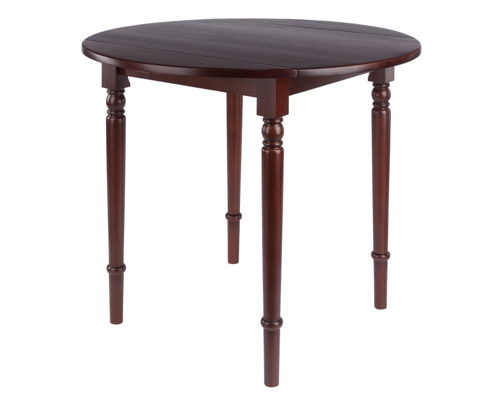 Sorella Round Drop Leaf Table, Walnut