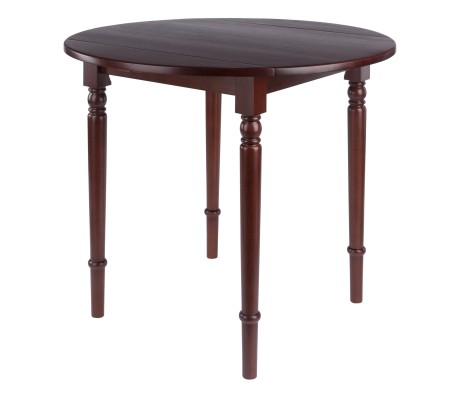 Sorella Round Drop Leaf Table, Walnut