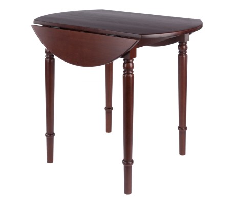Sorella Round Drop Leaf Table, Walnut