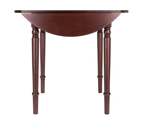 Sorella Round Drop Leaf Table, Walnut